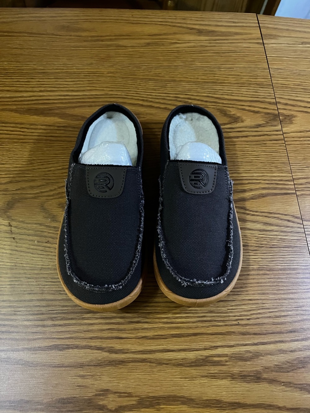 Women’s Brown Fur Lined Slip-On Casual Shoes with Lug Sole Size 36